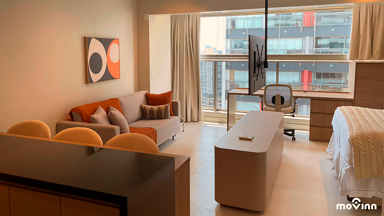Apartamento Pinheiros | 39m² | orden diario