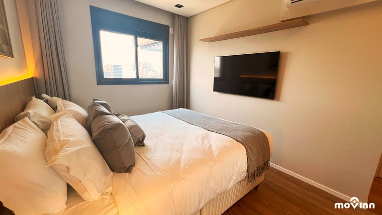 Expand | 2 dormitórios | Sofá-Cama| Com Vaga | 73m² | Arruma