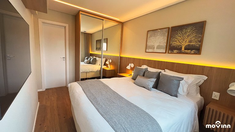 Expand | 2 dormitórios | Sofá-Cama| Com Vaga | 73m² | Arruma
