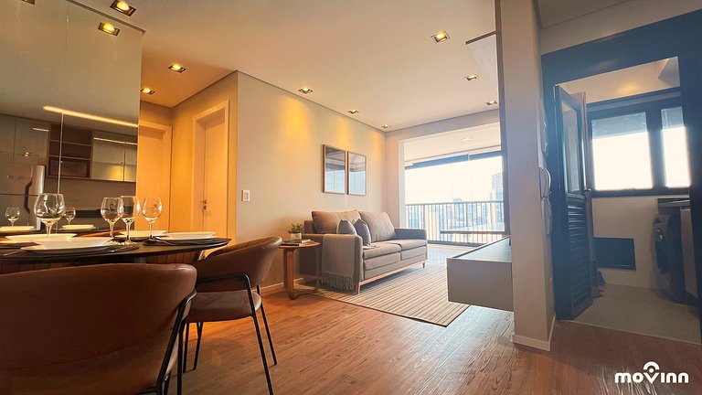 Expand | 2 dormitórios | Sofá-Cama| Com Vaga | 73m² | Arruma