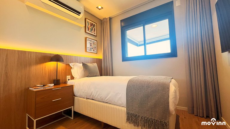 Expand | 2 dormitórios | Sofá-Cama| Com Vaga | 73m² | Arruma