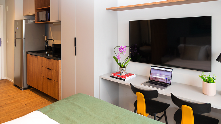 Nine | Estudio | 23m² | Vista a Jardins