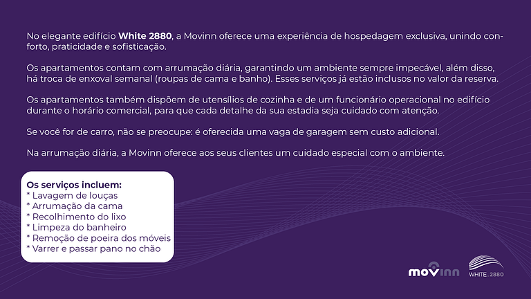 Apartamento Pinheiros | 75m² | Arrumação diária