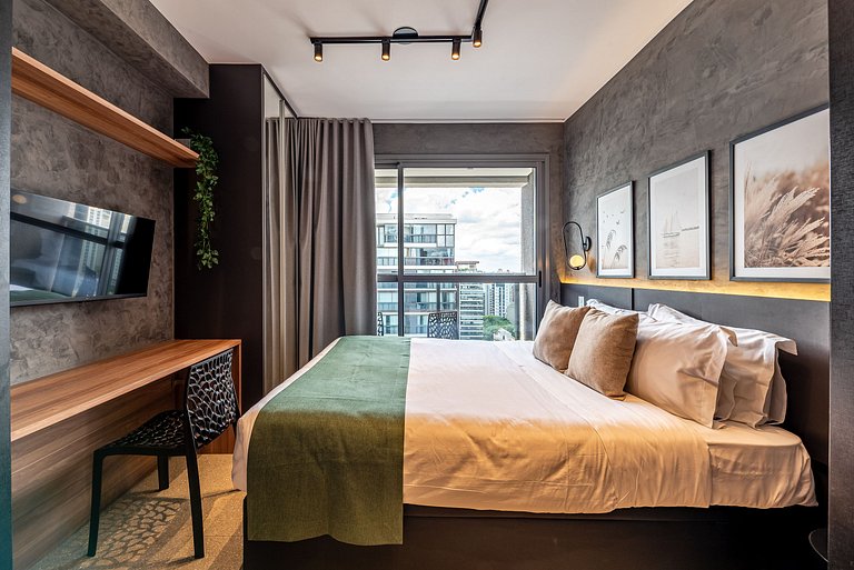 Nine | Estudio Elegante | 23m² | Av. Nove de Julho