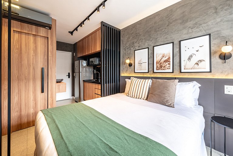 Nine | Estudio Elegante | 23m² | Av. Nove de Julho