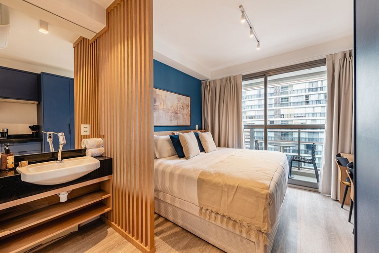 Studio Nine | Mais Conforto | Cama King + Bi-cama ou Cama Tw
