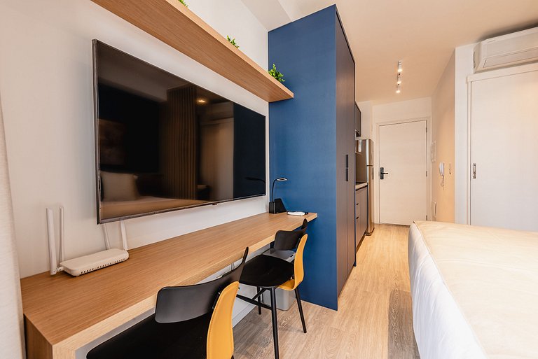 Studio Nine | Mais Conforto | Cama King + Bi-cama ou Cama Tw
