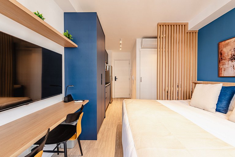 Studio Nine | Mais Conforto | Cama King + Bi-cama ou Cama Tw