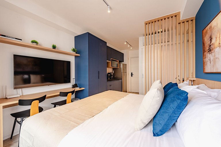 Studio Nine | Mais Conforto | Cama King + Bi-cama ou Cama Tw