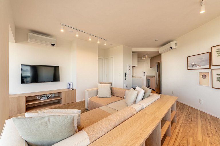 White | 1 Dormitorio | Con Estacionamiento | 75 m² | Limpiez