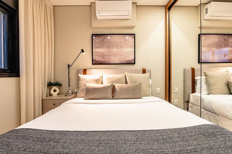 Expand |1 dorm| Sofá-Cama| C/ Vaga|48m²|Arr Diária