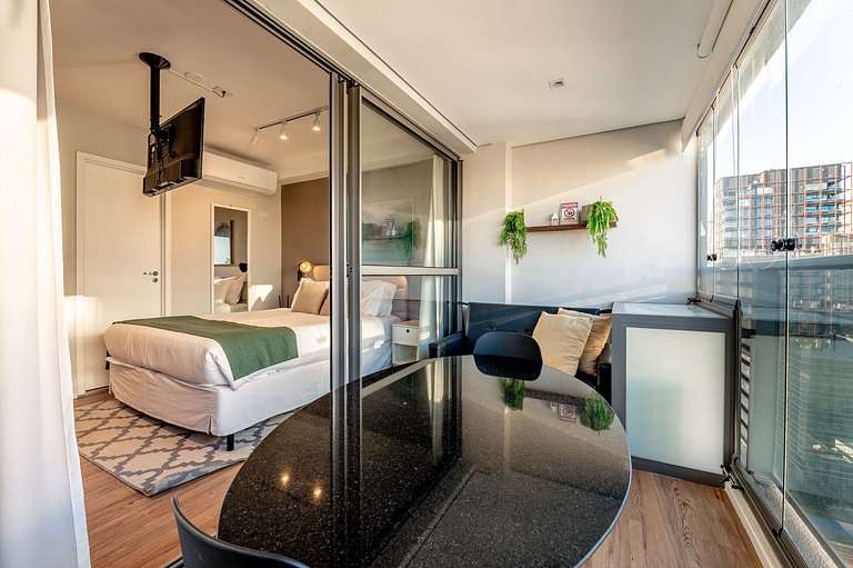 Nine | Estúdio com sofá-cama | 30m² | Av. Nove de Julho