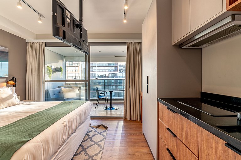 Nine | Estúdio com sofá-cama | 30m² | Av. Nove de Julho