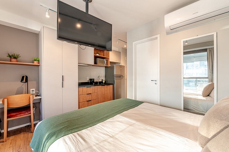 Nine | Estudio con sofa-cama | 30m² | Av. Nove de Julho